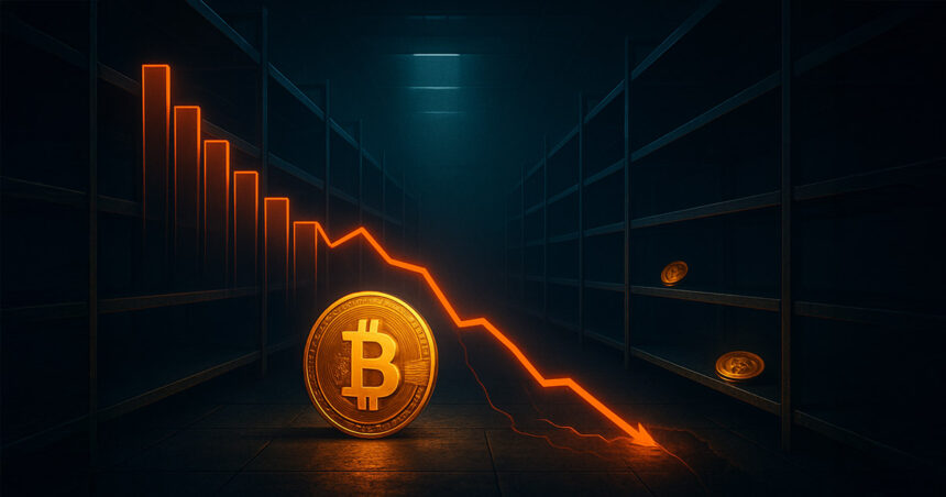 Bitcoin supply on exchanges reaches its lowest since 2018