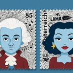 New collection of NFT stamps inspired by Mozart and Hedy Lamarr