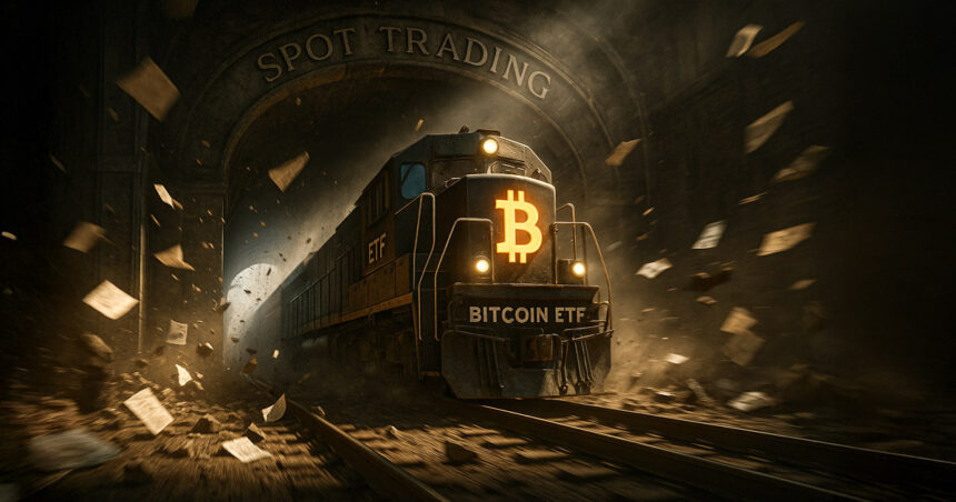 ETFs now shape bitcoin trading more than spot exchanges