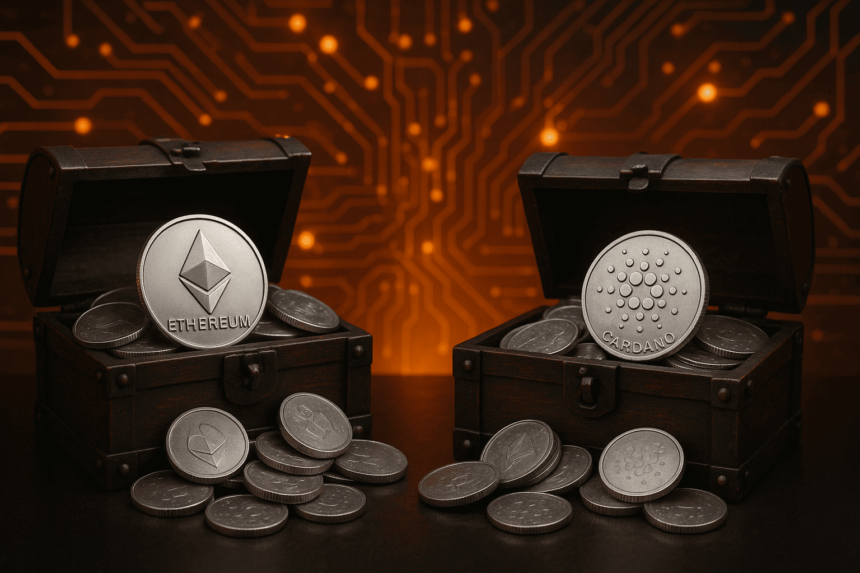 30% and 60% of the entire eth of Ethereum and Cardano Ada lies in Staking
