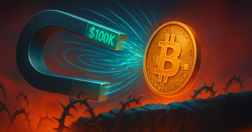 Bitcoin slump triggers a loss of $8111 million as traders close with a $100,000 test
