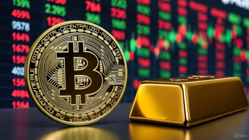 How far will bitcoin go if it "steals" capital from gold?