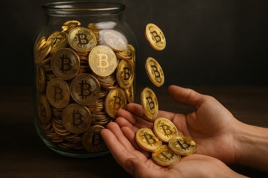 8% of existing bitcoins changed hands in the last week