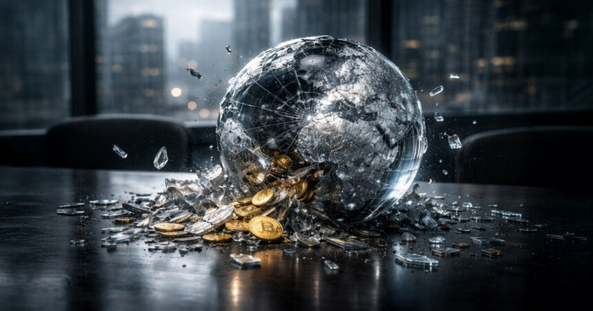 Everything including Bitcoin is sold off at once, trillions of dollars are wiped out and global markets crash.