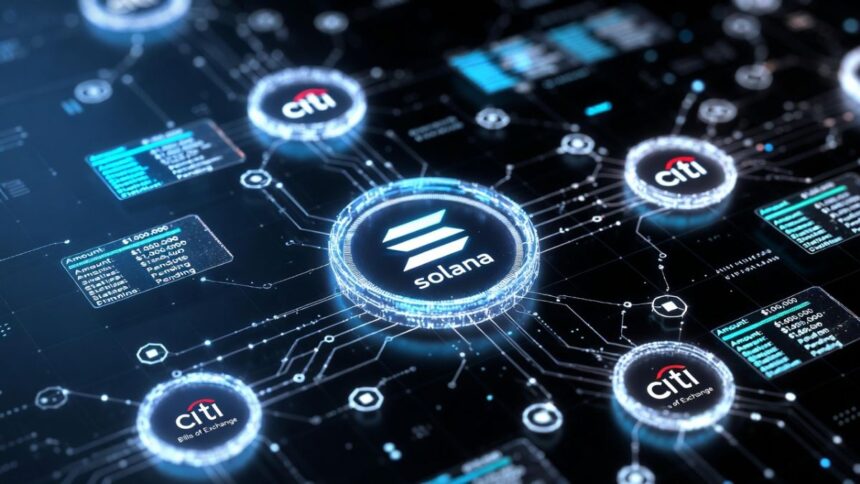 Solana is the network chosen by Citi to tokenize bills of exchange