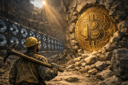 Digital stock tokens outside Nasdaq headquarters, symbolizing 85,000 xStocks holders who traded $25 billion without voting rights to real shares