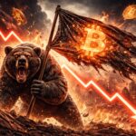 The Bitcoin Bearish flag is still active, so the price could crash again.