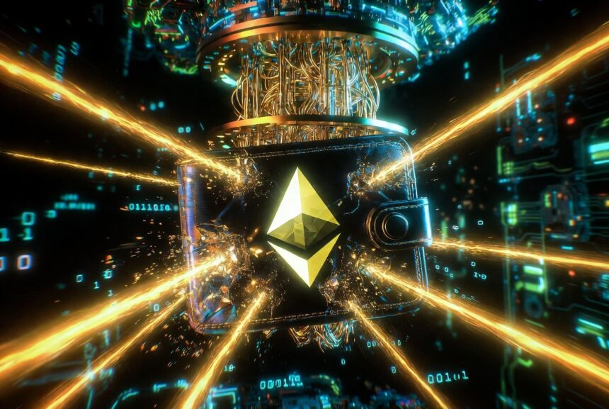 Post-quantum proposal in Ethereum: shield wallets with a single transaction