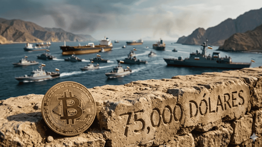 Bitcoin above USD 75K demonstrates its strength after the failure of the Hormuz unlock