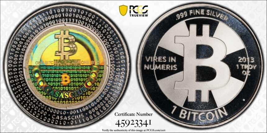 They redeem a rare 1 BTC Casascius coin that has remained sealed since 2012