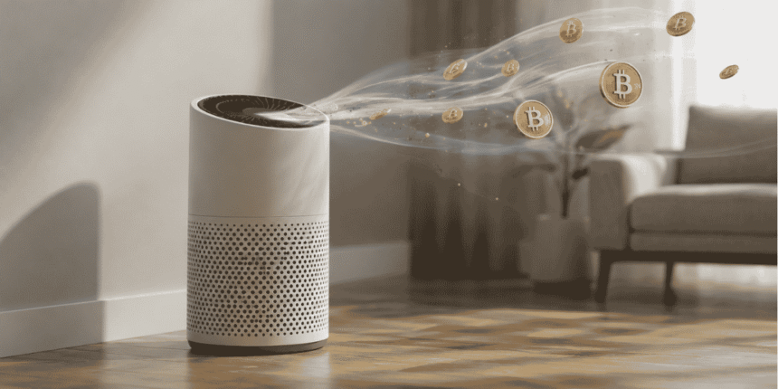 A new home Bitcoin miner integrates into an air purifier