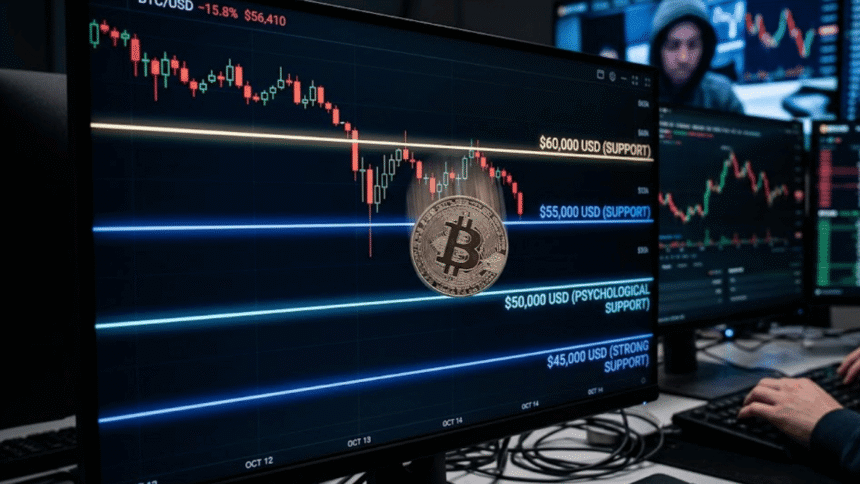 These will be the next key levels for bitcoin if it falls from $60,000